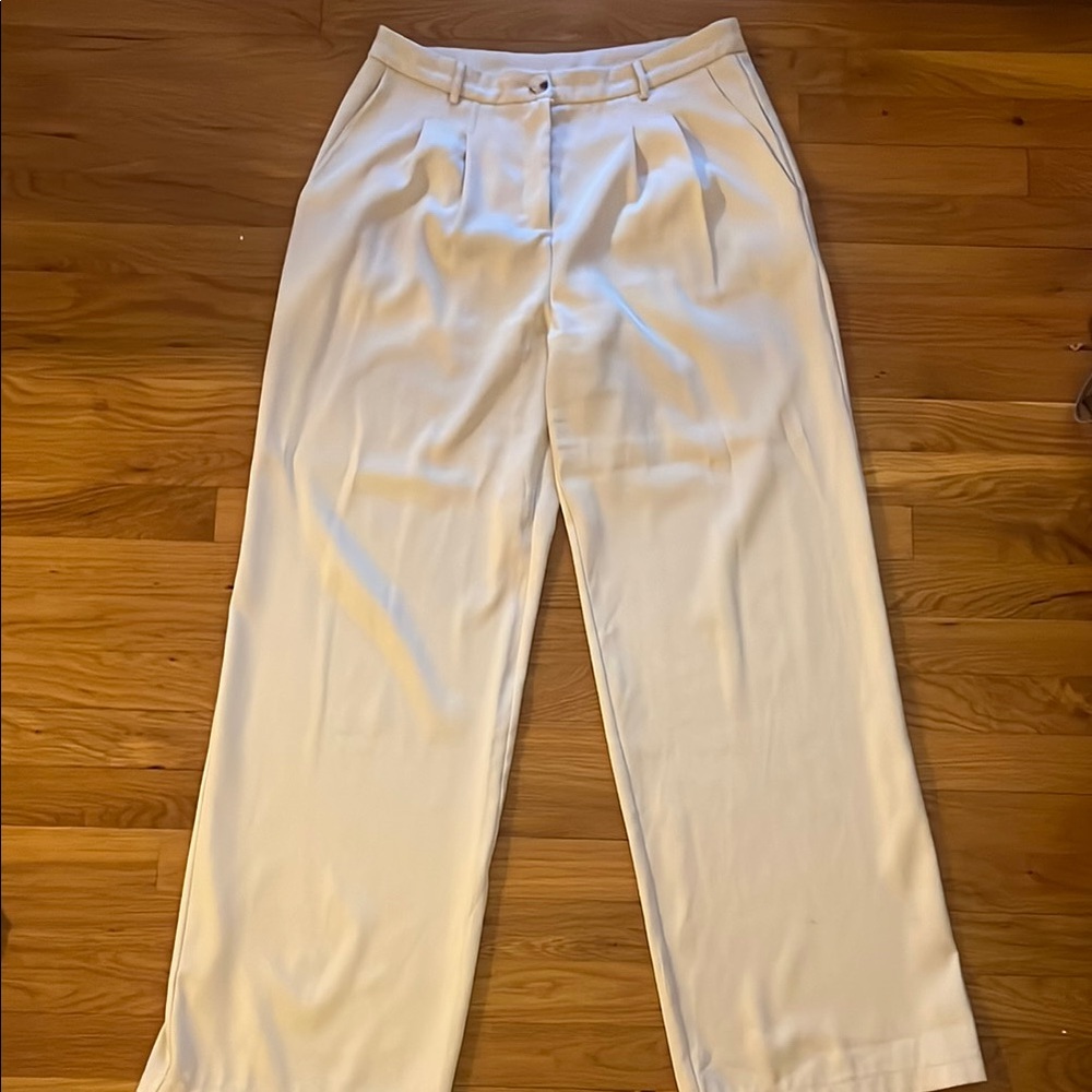 Elegant Cream Women's Pants